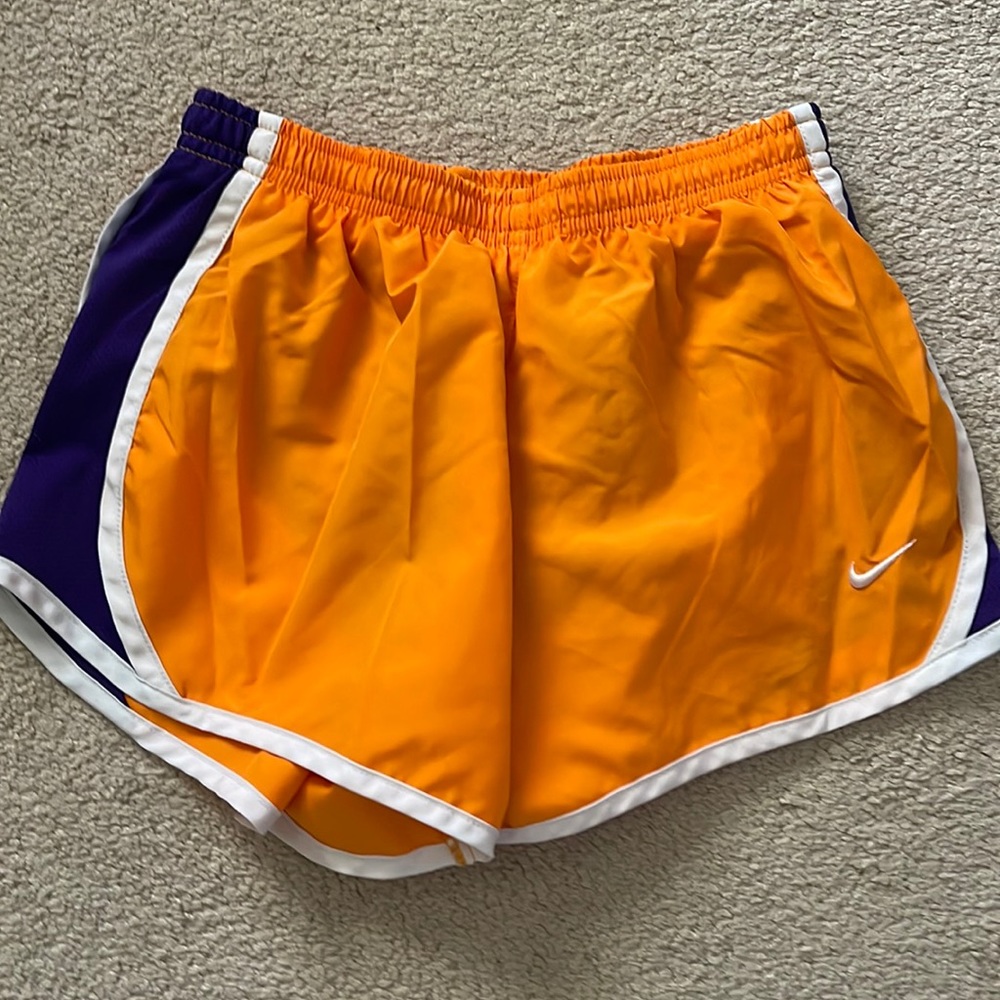 Nike Girls Dry Fit Orange/Purple Shirts Size Medium